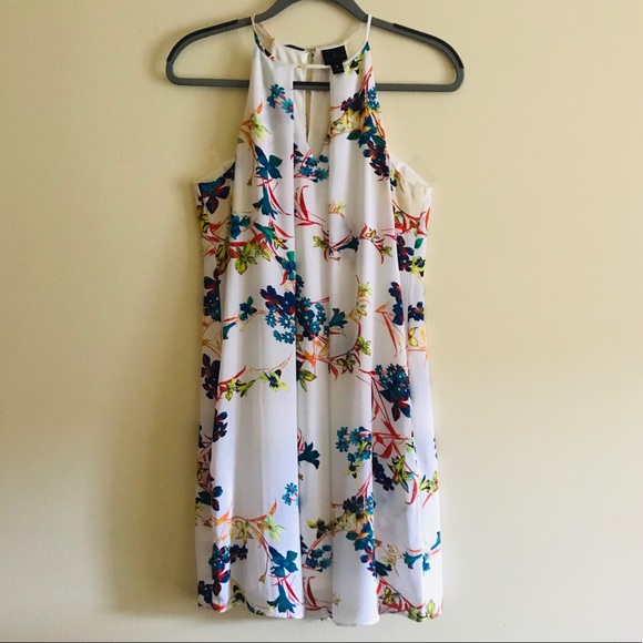 Worthington White Floral Halter Dress - Picture 1 of 7